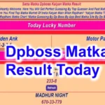 Satta Matka results today